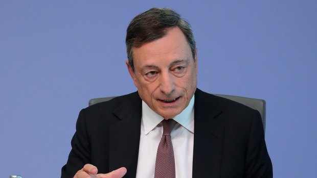 ECB president Mario Draghi gave a broad call for free trade and stronger multilateral institutions of the sort Trump has criticised.