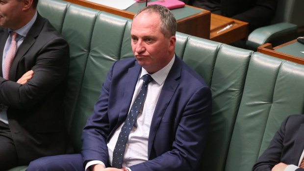 Deputy Prime Minister Barnaby Joyce during question time on Monday.