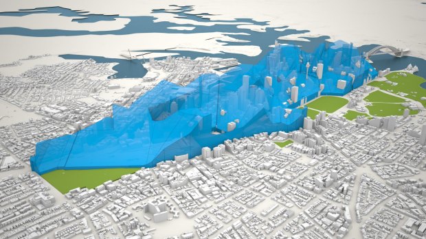 Where the highest towers can be built under the new City of Sydney strategy.