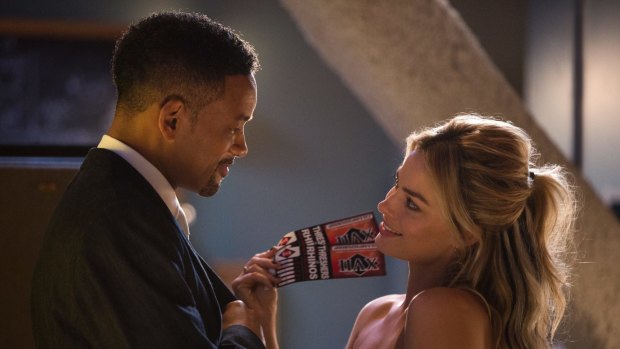 Plenty of laughs: Will Smith and Margot Robbie in Focus.