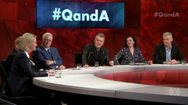 The panel on Monday night's Q&A.
