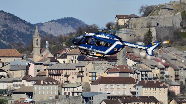 The search operation continues near the site of the Germanwings plane crash in Seyne les Alpes, France. 