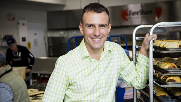 Marcus Godinho helped FareShare raise $1 million using his spare bedroom as an office.