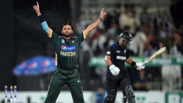 In the twilight of his career: Pakistani all-rounder Shahid Afridi.