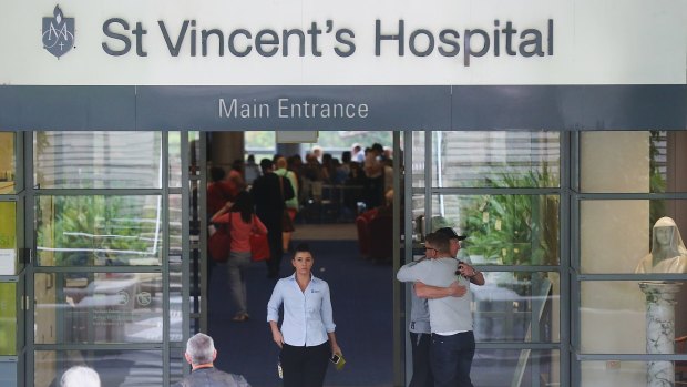 St Vincent's Hospital, where Phillip Hughes was treated. Doctors said the paramedics' arrival time was unlikely to have made a difference to Hughes' survival.