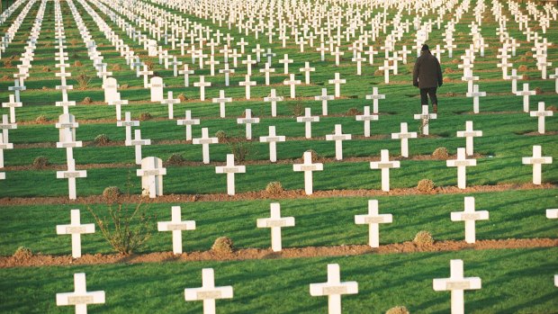 A World War I cemetery in the Somme.