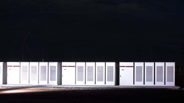 Tesla Powerpacks used to form the mega battery..