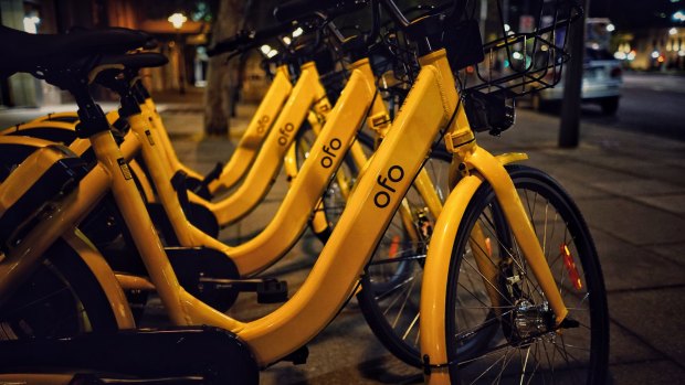 Hundreds more share bikes, this time from Ofo, will appear in Sydney. 