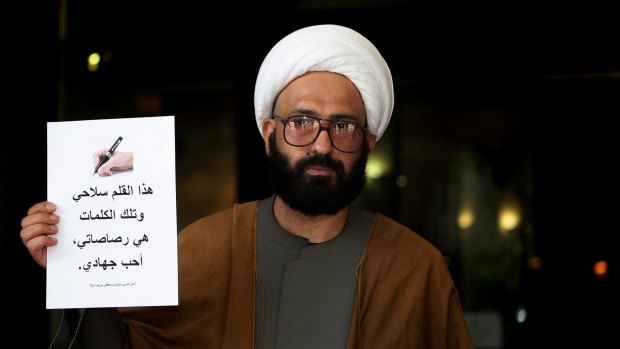 Lindt cafe gunman Man Haron Monis, pictured in 2010 - four years before the siege, was praised by the Islamic State publication Rumiyah.