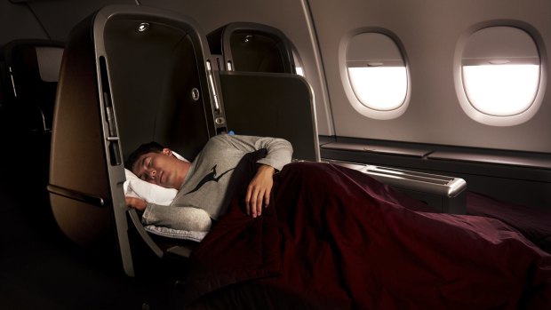 Two former Qantas A380 Skybed business class seats were sold for 2 million frequent flyer points.
