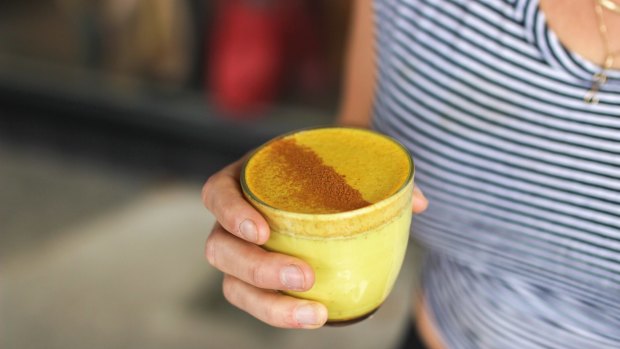 A turmeric latte, also containing cinnamon, ginger and black pepper, is becoming the favoured morning pick-me-up for health aficionados. 
