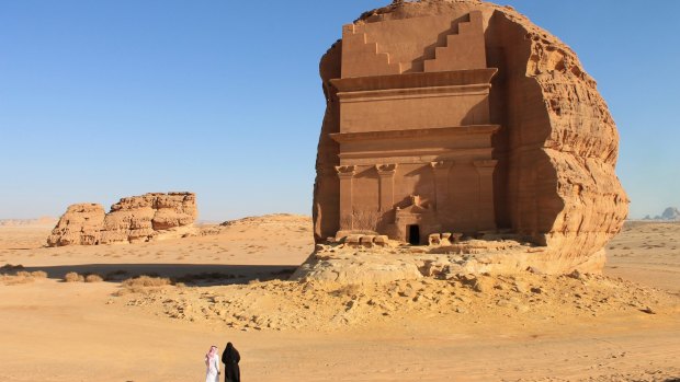 Mada'in Saleh, a UNESCO World Heritage Site in Saudi Arabia.