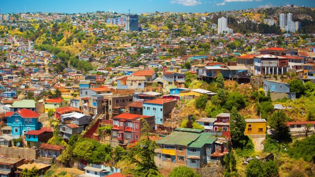 The UNESCO World Heritage city of Valparaiso, Chile.