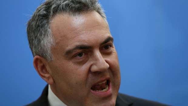 Treasurer Joe Hockey" "There is no suggestion of a risk. None." 
