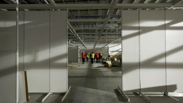 Inside the new 26,000-square-metre IKEA Canberra store.