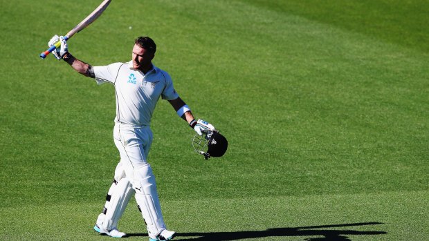 What an innings: Brendon McCullum out for 195.