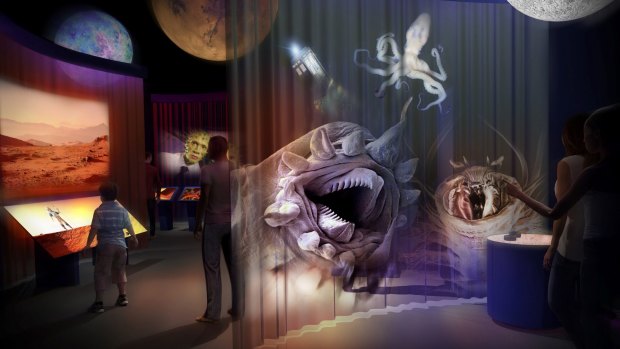 A concept drawing gives fans a taste of the interactive Doctor Who exhibition set to launch from May-October 2022 at the World Museum.