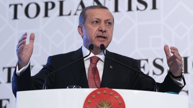 President Recep Tayyip Erdogan said Turkey favours "peace, dialogue and diplomacy".