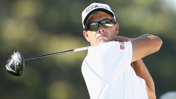 Adam Scott has positioned himself perfectly after day one of the Australian PGA Championship on the Gold Coast.
