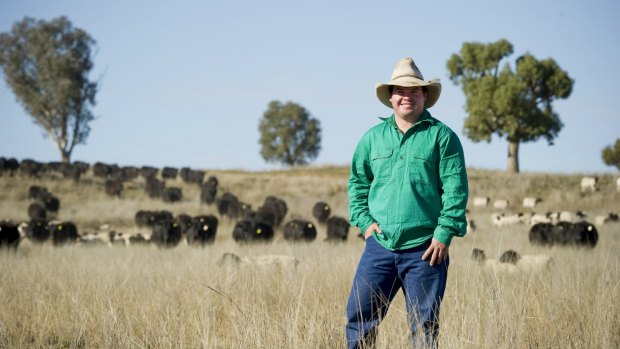 Young farmers are "doing things differently", says Cameron Ward on his property Kelvin, near Gunnedah.