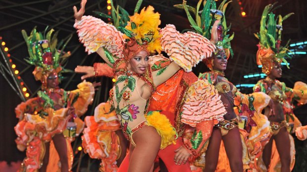 Dancers performing at Tropicana in Havana, Cuba.