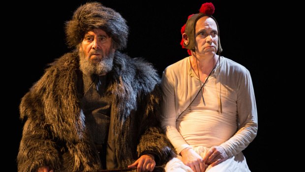 Fool's errand: Antony Sher (Lear) and Graham Turner (the Fool) in the Royal Shakespeare Company production of King Lear.