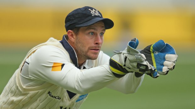 Second chance: Trevor Hohns has defended Matthew Wade's glovework after he earned selection over Peter Nevill.