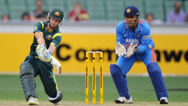 Australia take on India in an MCG ODI in 2012.