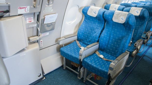 The exit row offers ample legroom.