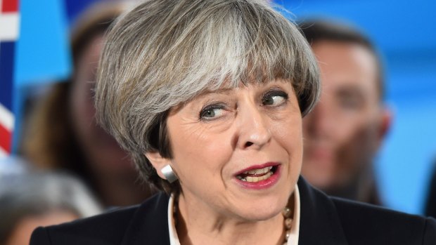 British Prime Minister Theresa May said "strong" 28 times and "stable" 15 times in a recent speech.