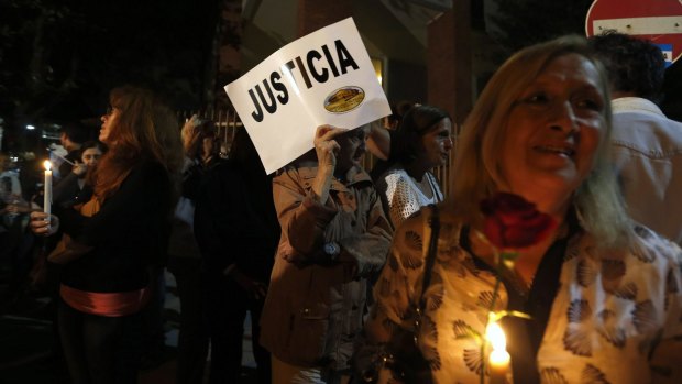 A candlelight vigil for late prosecutor Alberto Nisman in Buenos Aires.