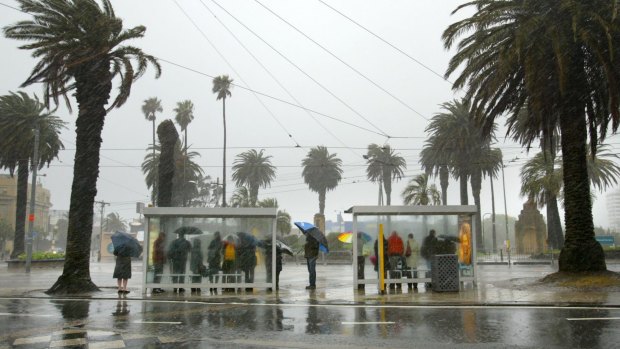 The wild weather that had been forecast for Victoria this weekend. 