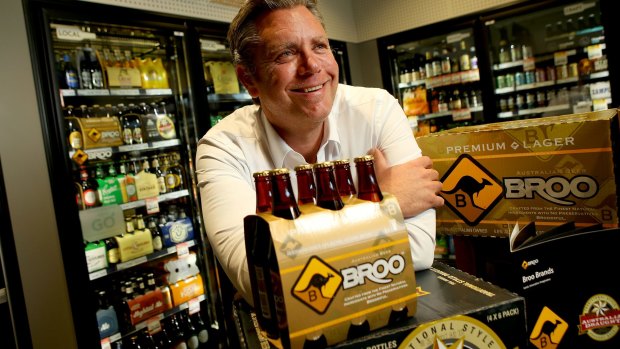Drink to that: Broo Executive Chairman Kent Grogan.