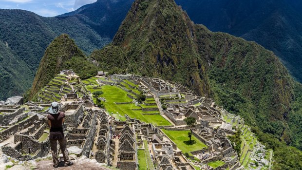 Machu Picchu and Huayna Picchu in Peru.