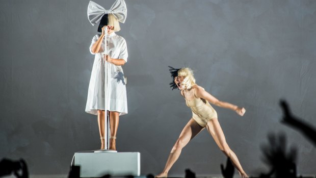 Sia and Maddie Ziegler on her Nostalgic For The Present tour, which played Melbourne and Sydney on November 30 and December 2.
