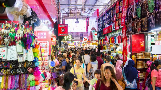 Bugis street Market in Singapore.