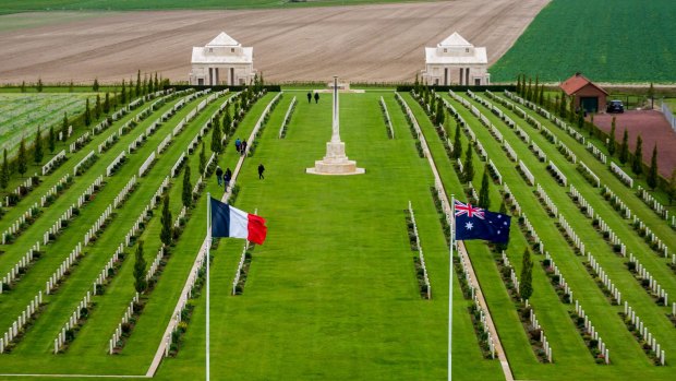 The Australian National Memorial to the dead of the Great War, Villers-Bretonneux, France. 