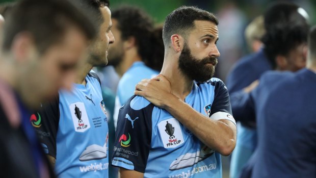 Alex Brosque says the Sydney FC players are disappointed to have missed out on the FFA Cup  but the A-League is their main focus.