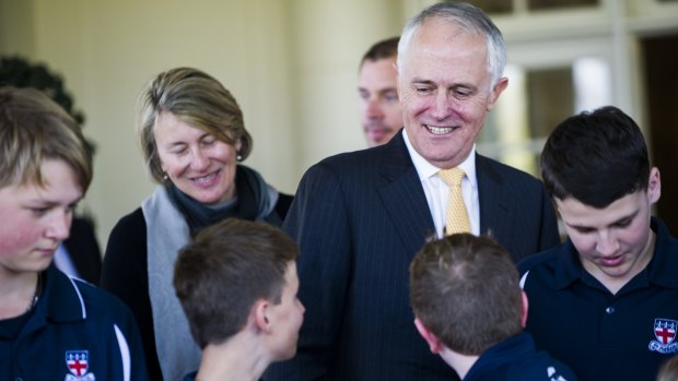 Important: Prime Minister Malcolm Turnbull has said education is crucial in Australia's economic future and hopes are high he will fund the final two years of Gonski. 
