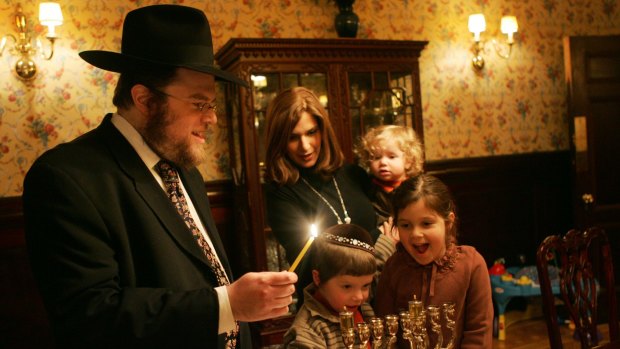 Rabbi Joshua Metzger, of Chabad Lubavitch, in New York in 2005.
