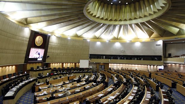 The Thai parliament, which is now stacked with military appointees.