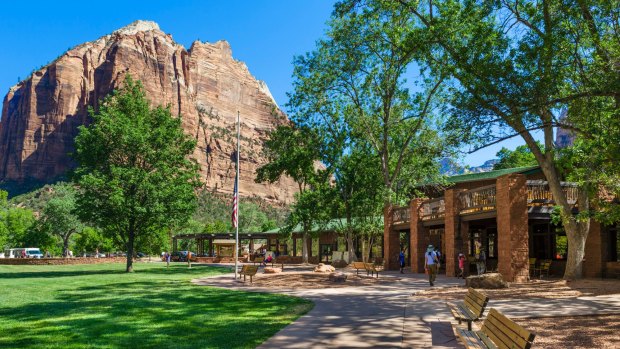Zion Lodge in Zion National Park, Utah.