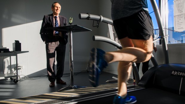 Sports scientist Dick Telford at the University of Canberra Research Institute for Sport and Exercise (UCRISE). 