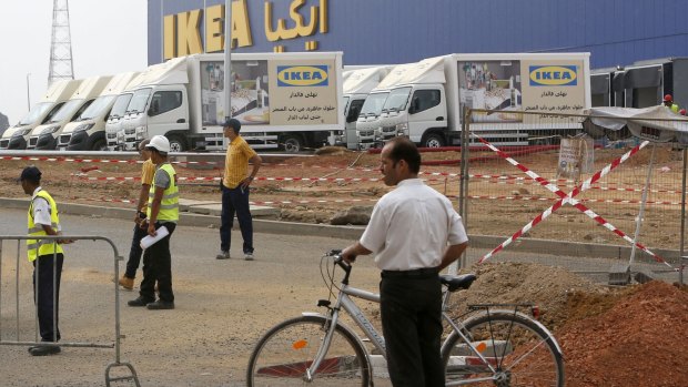 Work in progress: Morocco' first IKEA  store earlier this week.