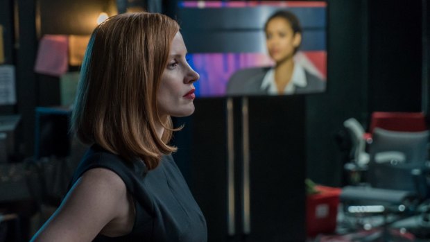 Jessica Chastain's character in <i>Miss Sloane</i> is dedicated to her very important job.