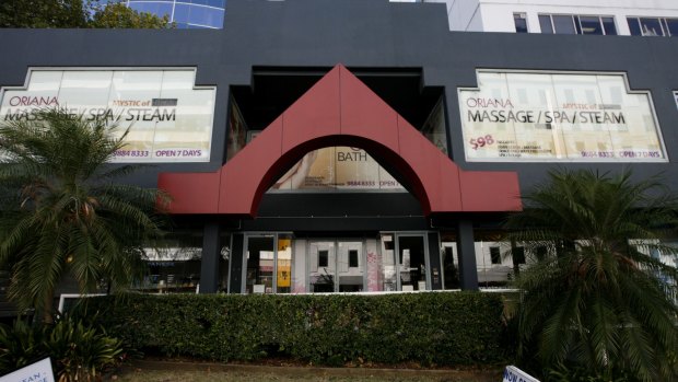 Busted: Oriana Bath House in Chatswood was shut down.