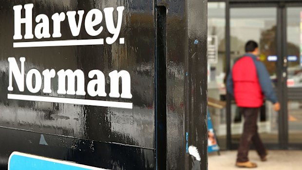 Harvey Norman has posted a "record-breaking result", its chairman Gerry Harvey said.