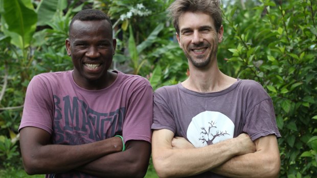 Abdul Aziz Muhamat with Michael Green in Lorengau, July 2016. 