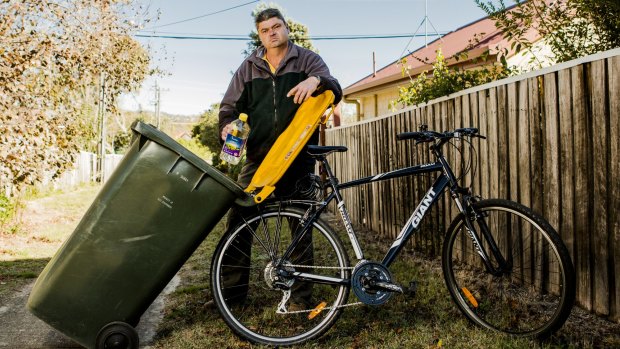 Andrew Jenson developed his own solution to his "chock-a-block" wheelie bin.