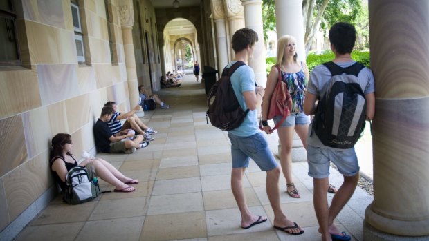 Students at University of Queensland.